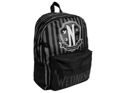 BATOH ŠKOLNÍ|WEDNESDAY  NEVERMORE ACADEMY|32 x 42 x 12 cm