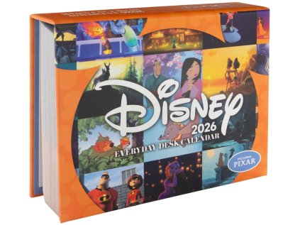 KALENDÁŘ 2026 STOLNÍ TRHACÍ|DĚTSKÝ  DISNEY CLASSICS (15 x 13 x 4 cm)