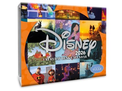 KALENDÁŘ 2026 STOLNÍ TRHACÍ|DĚTSKÝ  DISNEY CLASSICS (15 x 13 x 4 cm)
