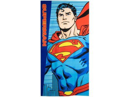 RUČNÍK OSUŠKA DĚTSKÝ|DC COMICS  SUPERMAN|LOGO|70 x 140 cm
