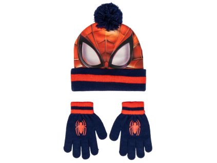 ZIMNÍ SET2 DĚTSKÝ|ČEPICE & RUKAVICE  MARVEL|SPIDERMAN|FACE
