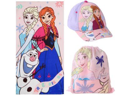 RUČNÍK OSUŠKA SET3|DISNEY  RUČNÍK-GYM BAG-KŠILTOVKA|FROZEN