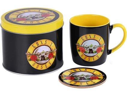 DÁRKOVÝ SET HRNEK|GUNS'N'ROSES  HRNEK-TÁCEK-DÓZA|BULLET LOGO