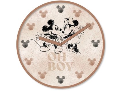 HODINY NÁSTĚNNÉ|DISNEY|MICKEY MOUSE  BLUSH|PRŮMĚR 25 cm
