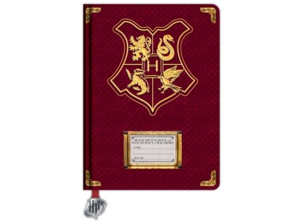 BLOK|ZÁPISNÍK A5|HARRY POTTER  HOGWARTS CREST|14,8 x 21 cm