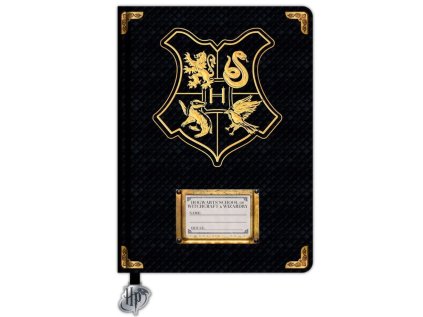 BLOK|ZÁPISNÍK A5|HARRY POTTER  HOGWARTS CREST|14,8 x 21 cm