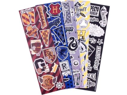 SAMOLEPKY SET 50 KUSŮ|HARRY POTTER  4 ARCHY|21 x 26 cm