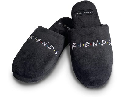 TREPKY NAZOUVACÍ UNISEX|FRIENDS  LOGO|ČERNÉ|EU 38-41