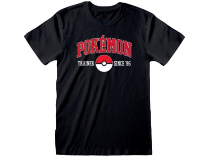 TRIČKO PÁNSKÉ|POKÉMON  TRAINER SINCE 96|ČERNÉ (2XL)