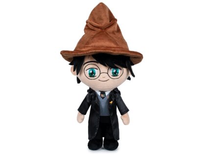 HRAČKA - FIGURKA PLYŠOVÁ  HARRY POTTER|HARRY WITH HAT|30 cm