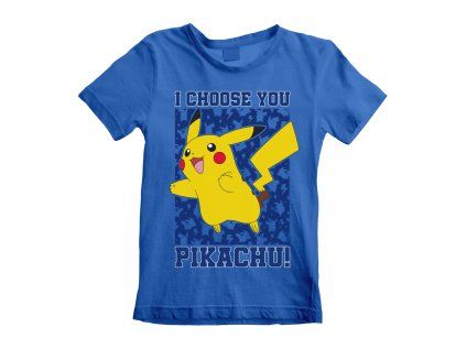 TRIČKO DĚTSKÉ|POKÉMON  I CHOOSE YOU|MODRÉ