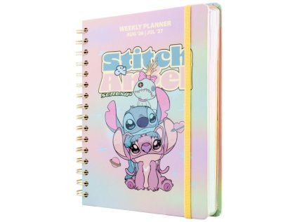 DIÁŘ 2026/2027 A5|LILO AND STITCH  TÝDENNÍ|KROUŽKOVÁ VAZBA