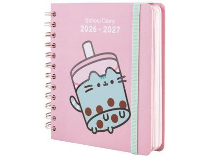 DIÁŘ 2026/2027|PUSHEEN  DENNÍ|KROUŽKOVÁ VAZBA