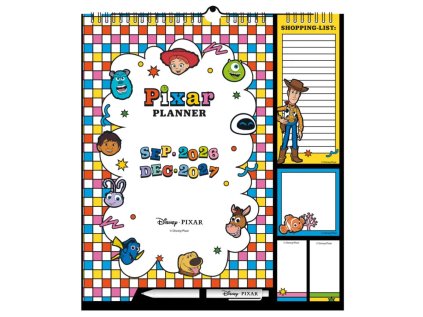 KALENDÁŘ 2026/2027 PLÁNOVACÍ|FILM  DISNEY PIXAR (30 x 34 cm) 16 měsíců