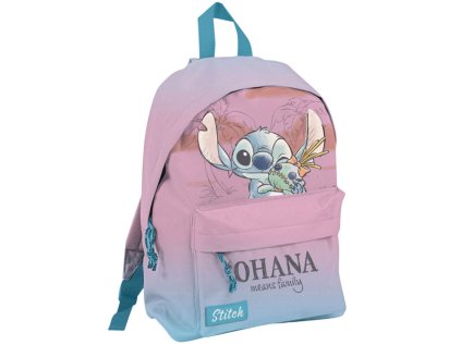 BATOH DĚTSKÝ|DISNEY|LILO & STITCH  OHANA MEANS FAMILY|24 x 29 x 9 cm