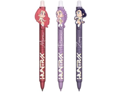 PROPISKA PLASTOVÁ|SET 3 KUSŮ|K-POP  DEMON HUNTERS|CHIBI CHARACTERS