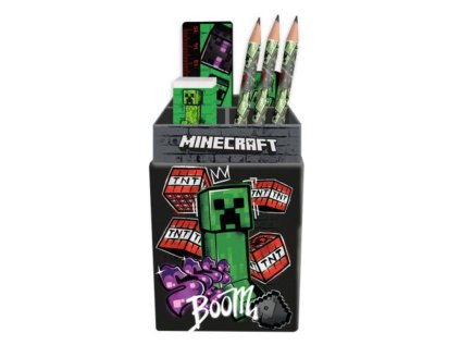 ŠKOLNÍ POMŮCKY SET6|MINECRAFT  CHARACTERS|BOX 8 x 20 x 8 cm