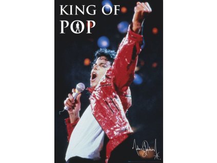 PLAKÁT 61 x 91,5 cm  MICHAEL JACKSON|KING OF POP