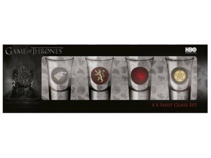 SKLENICE|ŠTAMPRLE|GAME OF THRONES  40 ml|ŠTAMPRLE 4 KUSY|SIGILS