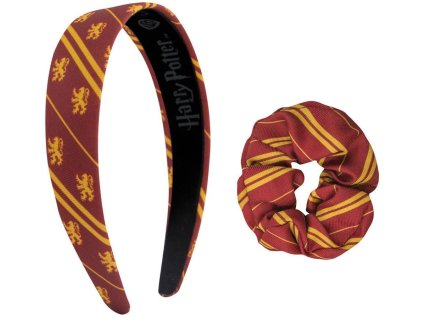 DOPLŇKY DO VLASŮ SET2|HARRY POTTER  GRYFFINDOR|ČELENKA|GUMIČKA