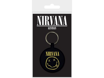 PŘÍVĚSEK NA KLÍČE|TEXTILIE  NIRVANA|SMILEY