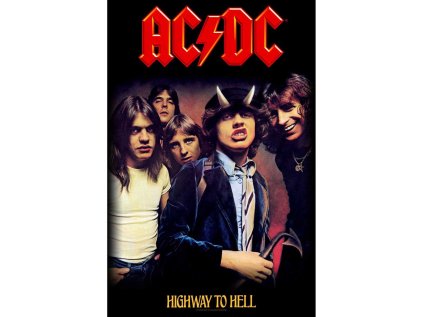 VLAJKA NA ZEĎ|AC/DC  HIGWAY TO HELL|70 x 106 cm