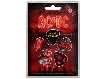 KYTAROVÁ TRSÁTKA|SET 5 KUSŮ  AC/DC|PWR-UP