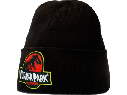 ČEPICE ZIMNÍ|JURASSIC PARK  LOGO|PŘELOŽENÁ