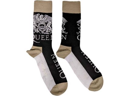 PONOŽKY PÁNSKÉ|QUEEN  CREST & LOGO|VELIKOST 40-45 EU
