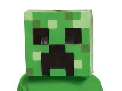 MASKA NA TVÁŘ|MINECRAFT  CREEPER|26 x 26 x 9 cm