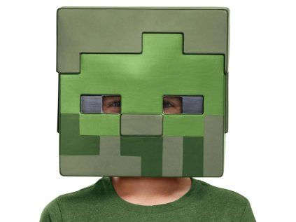 MASKA NA TVÁŘ|MINECRAFT  ZOMBIE|25 x 28 x 16 cm
