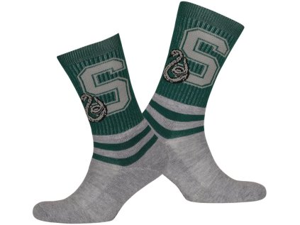 PONOŽKY PÁNSKÉ|HARRY POTTER  SLYTHERIN STRIPED|EU 41-46