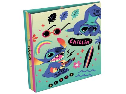 KROUŽKOVÝ POŘADAČ A4|LILO & STITCH  ACID POPS|25 x 32 cm