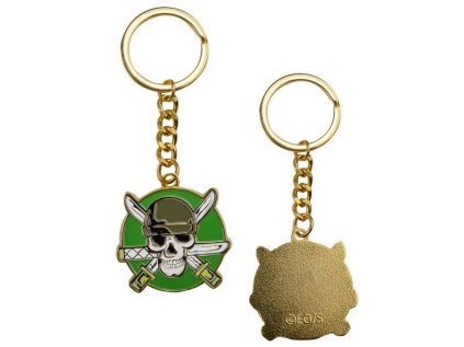 PŘÍVĚSEK NA KLÍČE|ONE PIECE  ZORO'S SKULL|5 x 4 cm