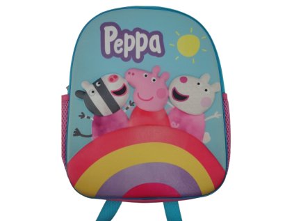 BATOH DĚTSKÝ 3D|PEPPA PIG  RAINBOW|26 x 32 x 11 cm