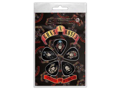 KYTAROVÁ TRSÁTKA|SET 5 KUSŮ  GUNS N' ROSES|APPETITE DESTRUCTION