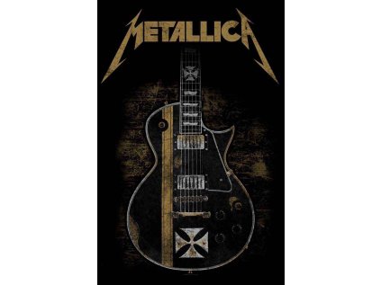 VLAJKA NA ZEĎ|METALLICA  HETFIELD GUITAR|70 x 106 cm