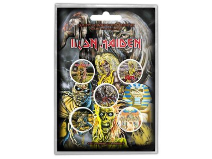 PLACKY|ODZNAKY|SET 5 KUSŮ  IRON MAIDEN|EARLY ALBUMS