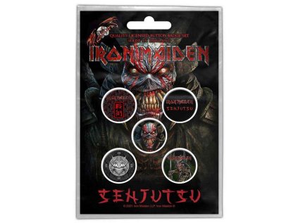 PLACKY|ODZNAKY|SET 5 KUSŮ  IRON MAIDEN|SENJUTSU