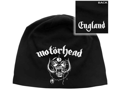 ČEPICE ÚPLETOVÁ|MOTÖRHEAD  ENGLAND|ČERNÁ|UNIVERSÁLNÍ