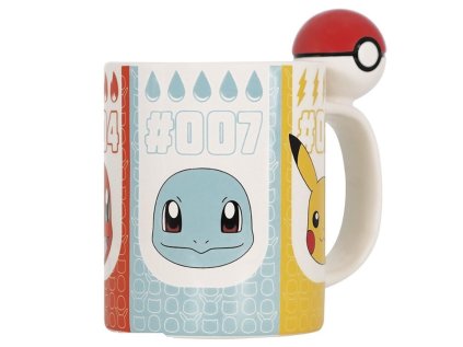 HRNEK KERAMICKÝ 3D|POKÉMON  460 ml|POKÉBALL & MAIN CHARACTERS