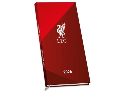 DIÁŘ 2026 SLIM|FOTBAL  LIVERPOOL FC ZNAK (8,3 x 16,4 cm)