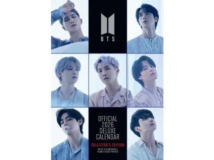 KALENDÁŘ 2026 DELUXE|HUDBA  BTS|BANGTAN BOYS (29,7 x 42 cm) A3