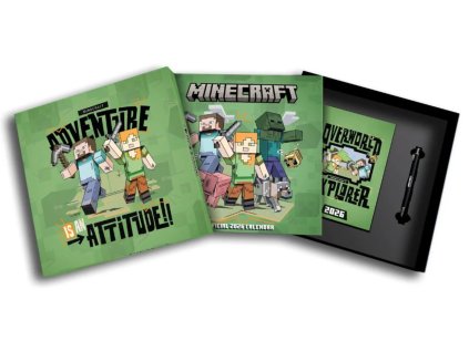 KALENDÁŘ 2026 DÁRKOVÝ SET|PC HRY  MINECRAFT|KALENDÁŘ-DIÁŘ-PROPISKA