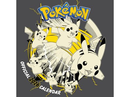 KALENDÁŘ 2026|DĚTSKÝ  POKÉMON (30,5 x 30,5|61 cm) SQ