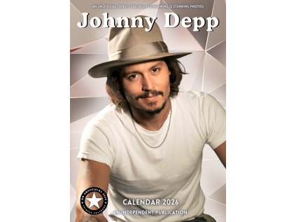 KALENDÁŘ 2026|FILM  JOHNNY DEPP (29,7 x 42 cm) A3