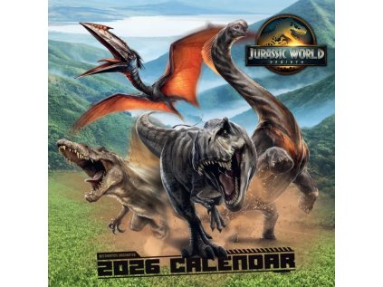 KALENDÁŘ 2026|FILM  JURASSIC WORLD (30,5 x 30,5|61 cm)