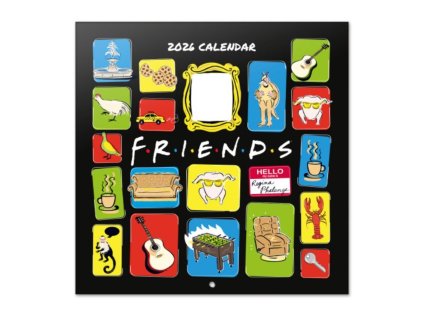 KALENDÁŘ 2026|FILM  FRIENDS|PŘÁTELÉ (30 x 30|60 cm) SQ