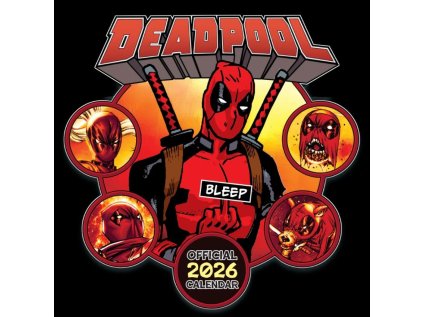 KALENDÁŘ 2026|KOMIKS  MARVEL|DEADPOOL (30,5 x 30,5|61 cm)