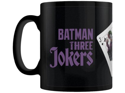 HRNEK KERAMICKÝ|DC COMICS|BATMAN  325 ml|THREE JOKERS|ČERNÝ